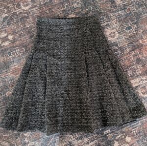 Burberry Charcoal A-Line Skirt